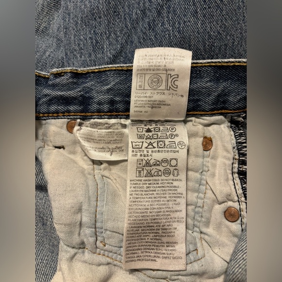 Levi's 501s Men's Blue Jeans size 31W 32L - Picture 5 of 8